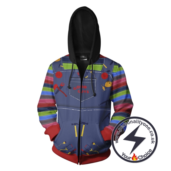 Chucky Child's Play Zip Up Hoodie Jacket